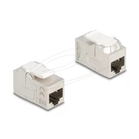   Delock Keystone modul összekötő RJ45 aljzat RJ45 aljzat, Cat.6A árnyékolt (DL-90718)