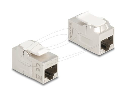 Delock Keystone modul összekötő RJ45 aljzat RJ45 aljzat, Cat.6A árnyékolt