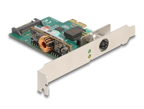 Delock PCI Express x1 kártya - 1 x M12 2,5 Gigabit LAN PoE+
