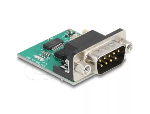 Delock USB - RS-232 átalakító FTDI FT231XS USB 2.0 tűfejes apa - D-Sub 9 apa kábel 30 cm (DL-90781)