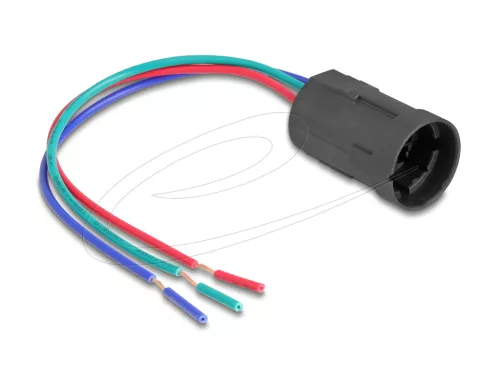 Delock Foglalat 19 mm-es 3 tűs Nyomó Gomb vagy Kapcsoló (DL-90789)