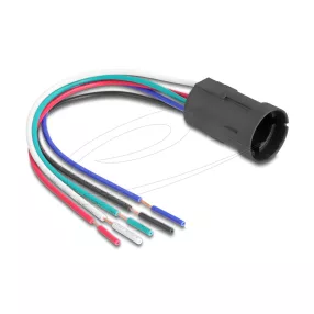   Delock Foglalat 19 mm-es 5 tűs Nyomó Gomb vagy Kapcsoló (DL-90792)