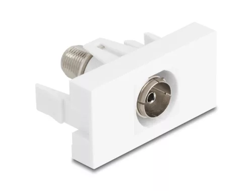 Delock Easy 45 Modul IEC anya - F anya fehér (DL-90844)