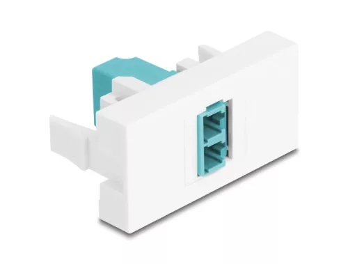 Delock Easy 45 Module LC Duplex anya LC Duplex anya fehér / víz (DL-90845)