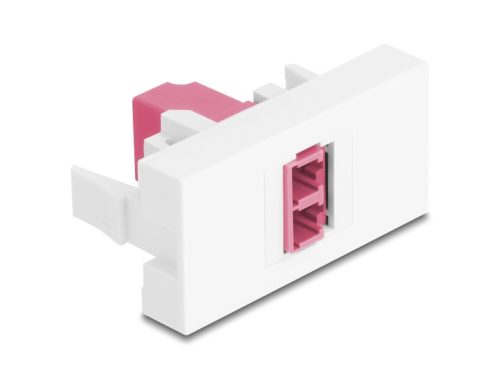 Delock Easy 45 Modul LC Duplex anya LC Duplex anya fehér / lila