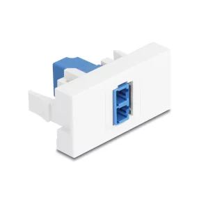   Delock Easy 45 Modul LC Duplex anya LC Duplex anya fehér/kék (DL-90847)