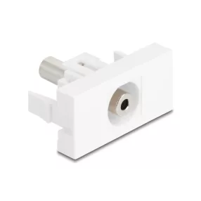   Delock Easy 45 Modul sztereo jack anya 3,5 mm 3 tűs - Sztereo jack anya 3,5 mm 3 tűs fehér (DL-90848)