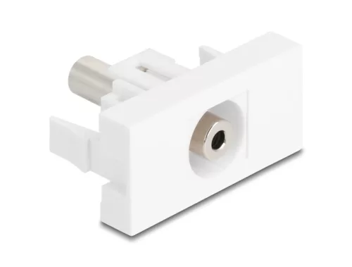 Delock Easy 45 Modul sztereo jack anya 3,5 mm 3 tűs - Sztereo jack anya 3,5 mm 3 tűs fehér (DL-90848)