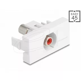   Delock Easy 45 modul RCA anya RCA anya piros/fehér (DL-90857)