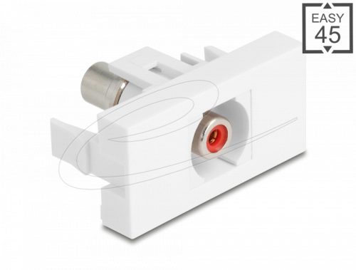Delock Easy 45 modul RCA anya RCA anya piros/fehér
