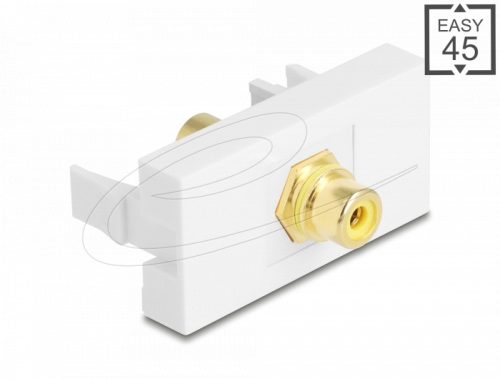 Delock Easy 45 modul RCA anya RCA anya aranyozott sárga/fehér