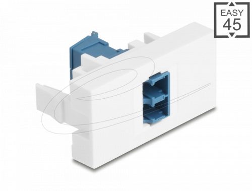 Delock Easy 45 modul LC Duplex anya LC Duplex anya lézeres védelmi flippel kék/fehér belsejében