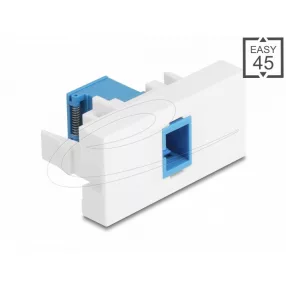  Delock Easy 45 modul SC Simplex anya SC Simplex anya lézeres védelemmel ellátott belső kék/fehér flippel (DL-90878)