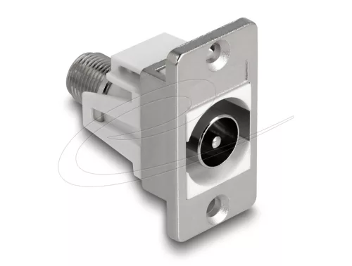 Delock panel tartó IEC apa-F anya ezüst / fehér (DL-90881)