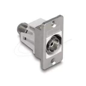   Delock panel tartó IEC anya-F anya ezüst / fehér (DL-90882)