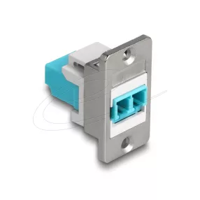   Delock panel tartó LC Duplex anya - LC Duplex anya ezüst / fehér / kék (DL-90888)