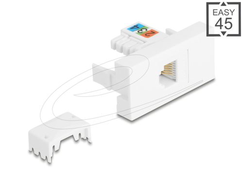 Delock Easy 45 Modul RJ12 jack  - LSA UTP fehér