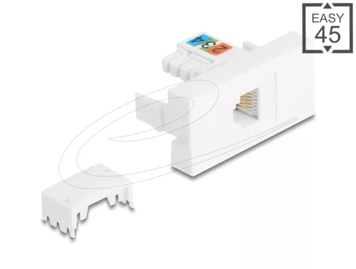 Delock Easy 45 Modul RJ12 jack  - LSA UTP fehér (DL-90897)