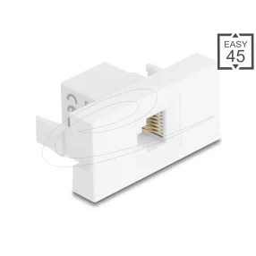   Delock Easy 45 Modul RJ12 jack - RJ12 jack UTP fehér (DL-90898)