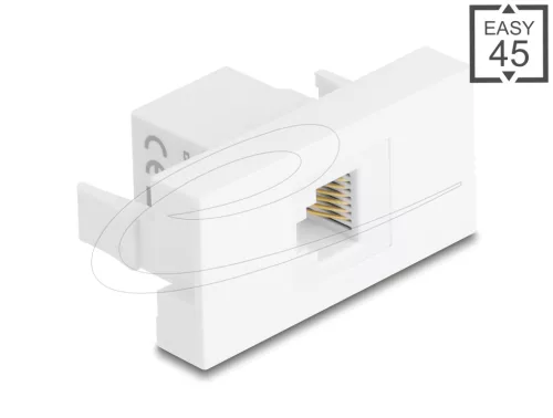 Delock Easy 45 Modul RJ12 jack - RJ12 jack UTP fehér (DL-90898)