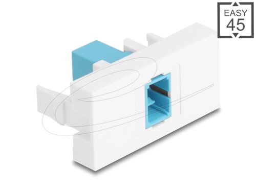 Delock Easy 45 Modul SC Simplex anya - SC Simplex anya aqua / fehér