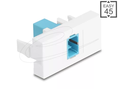 Delock Easy 45 Modul SC Simplex anya - SC Simplex anya aqua / fehér (DL-90899)