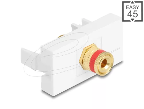 Delock Easy 45 Modul kötőoszlop a menetes anyához piros/fehér (DL-90901)