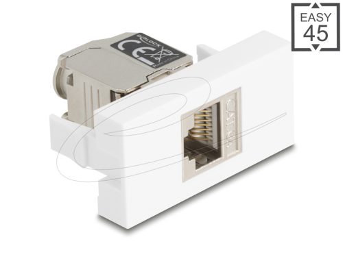 Delock Easy 45 Modul RJ45 jack - LSA Cat.6A-hoz LED-del