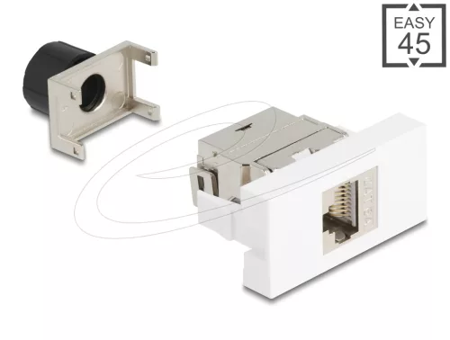 Delock Easy 45 Modul RJ45 - LSA Cat.6A 180 -os szerszámmentes (DL-90906)