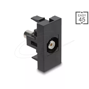   Delock Easy 45 modul RCA anya - RCA anya fehér / fekete (DL-90958)