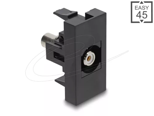 Delock Easy 45 modul RCA anya - RCA anya fehér / fekete (DL-90958)