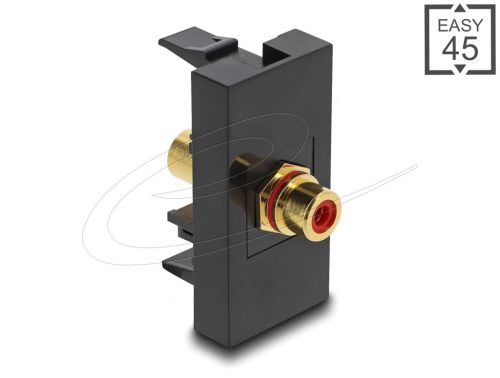 Delock Easy 45 modul RCA anya - RCA anya aranyozott piros / fekete