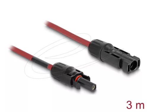 DL4 napelemes kábel 6 mm2 apa-anya 3 m