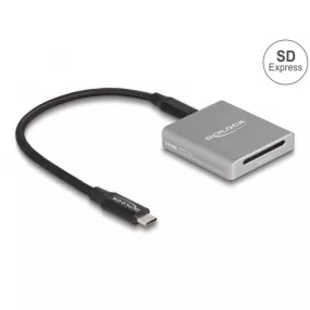  Delock USB Type-C  kártyaolvasó SD Express (SD 7.1) memóriakártyákhoz (DL-91006)