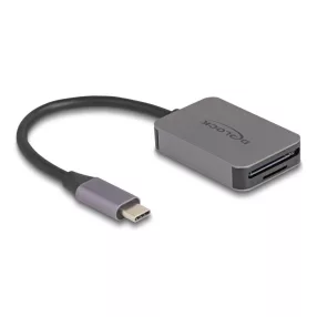   Delock USB Type-C  kártyaolvasó alumínium házban SD vagy Micro SD memória kártyákhoz (DL-91009)