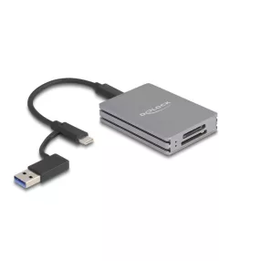   Delock USB Type-C  kártyaolvasó SD Express és CFexpress A-típusú memóriakártyákhoz (DL-91013)