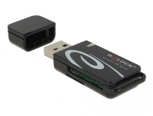 Delock Mini USB 2.0 kártyaolvasó SD és Micro SD csatlakozó felülettel (DL-91602)