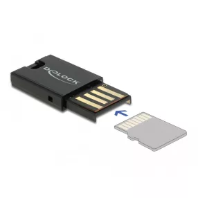   Delock USB 2.0 kártyaolvasó Micro SD memóriakártyákhoz (DL-91603)