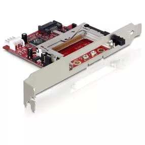   Delock SATA 31 -os kártyaolvasó Compact Flash I/II és IBM Micro Drive típusokhoz (DL-91635)