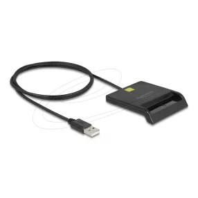  Delock USB 2.0 okoskártya olvasó érintő chip-es okoskártyákhoz (DL-91724)