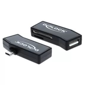 Delock Micro USB OTG kártyaolvasó + USB (DL-91730)