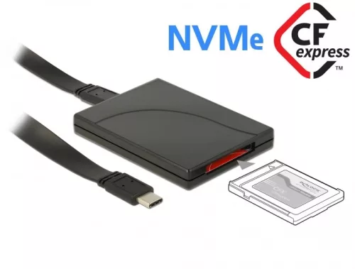 Delock USB Type-C  kártyaolvasó CFexpress memóriakártyákhoz (DL-91749)