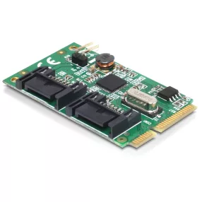   Delock MiniPCIe I/O PCIe full size 2 x SATA 6 Gb/s (DL-95233)