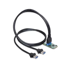   Delock MiniPCIe I/O PCIe teljes méret, 1 x 19 pin USB 3.0 pin fejes (DL-95234)