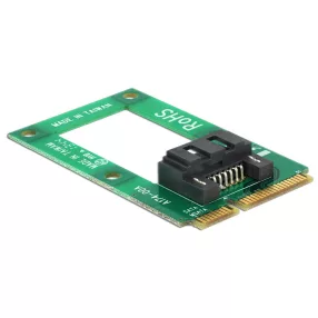   Delock MiniPCIe átalakító mSATA teljes méret > 1 x SATA 7 pin anya (DL-95240)