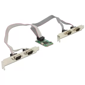   Delock MiniPCIe modul I/O PCIe teljes méret 4 x soros RS-232 (DL-95243)