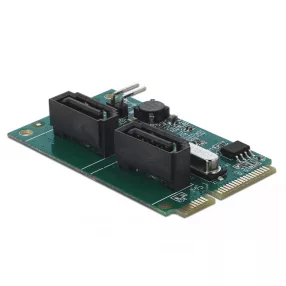   Delock Mini PCIe átalakító 2 x RAID-os SATA-hoz (DL-95264)