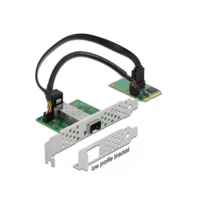   Delock Mini PCIe I/O PCIe teljes méretű 1 x SFP Gigabit LAN (DL-95267)