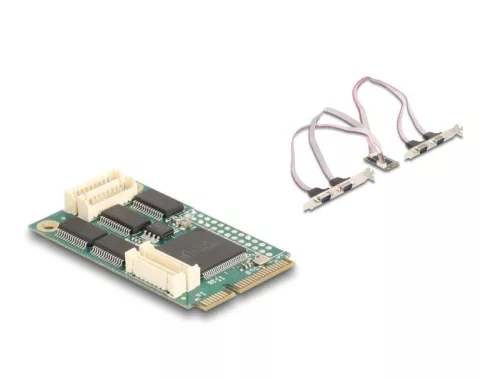 Delock Mini PCIe I/O PCIe teljes méretű 4 x soros RS-232 (DL-95278)