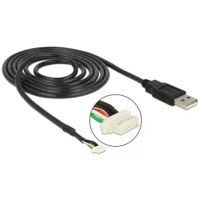   Delock modul kábel USB 2.0 A apa > 5 tűs kameradugó V5 1,5 m (DL-95985)